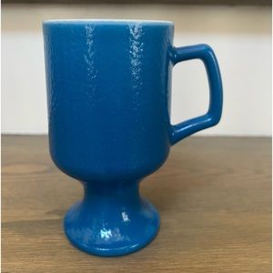 Federal glass blue coffee mug